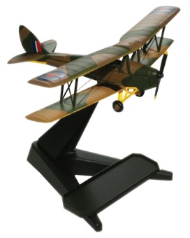 De Havilland DH.82A Tiger Moth Scale 1:72 Die Cast Model 72TM001 