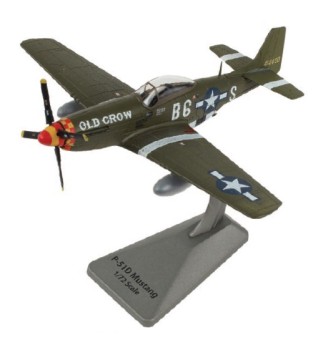 AF1-0149 P-51D Mustang "Old Crow" Capt. C.E. Bud Anderson 357th FG, 363rd FS. Smithsonian Series Scale 1:72