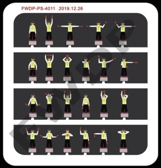 Accessories Airport People: Marshall Staff FWDP-PS-4011 by Fantasy Wings Scale 1:400