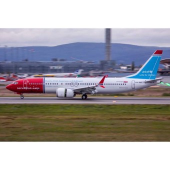 Norwegian Airlines Boeing 737 Max-8 UNICEF LN-BKC  JC4NAX150 scale 1:400