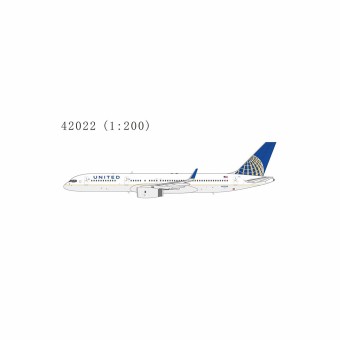 United Airlines 757-200/w N12125(CO-UA merged livery) With Metallic Stand NG Models 42022 Scale 1:200