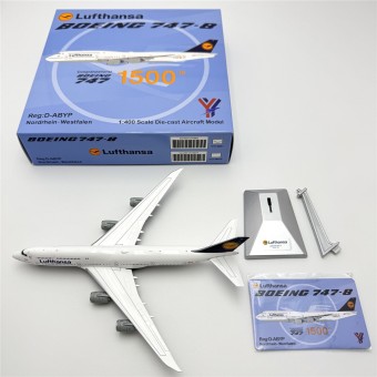 Lufthansa Boeing 747-8 Reg: D-ABYP Flap-down YY74807F YY Wings 1:400
