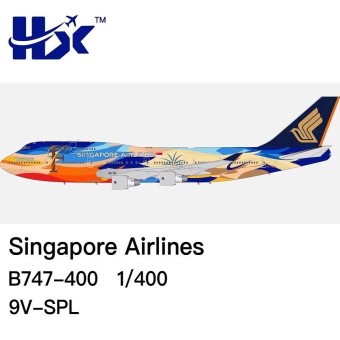 Singapore Airlines Boeing 747-400 Tropical Reg: 9V-SPL HXB615301 HX Models 1:400