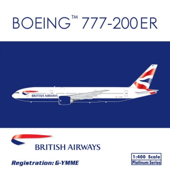 British Airways Boeing B777-200ER  Reg# G-YMME  Phoenix 11279 Scale 1:400