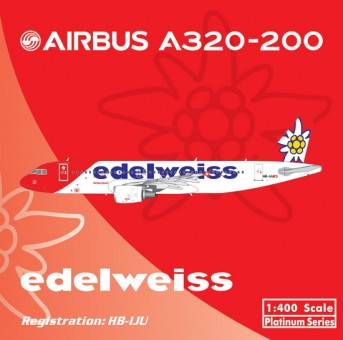 Edelweiss Air Airbus A320 Reg# HB-IJU Phoenix 11232 Scale 1:400