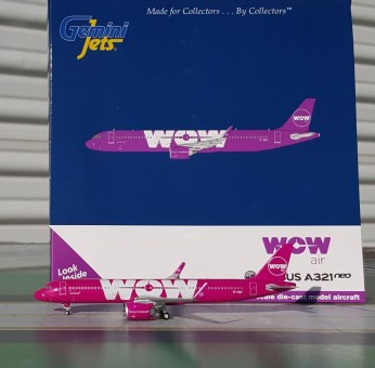 WOW Air Airbus A321neo TF-SKY Gemini Jets GJWOW1686 Scale 1:400