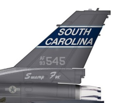 USA F-16C Block 52  "South Carolina" 157th FS 2015 Hobby Master HA3843 Die-Cast 1:72