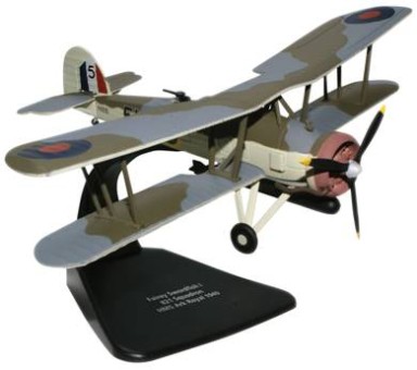 Fairey Swordfish Mk.I No. 821 Squadron, RAF, HMS Ark Royal, 1940 Scale 1:72 Die Cast Model AC025 