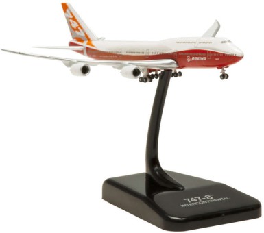 Rollout Boeing747-8i Sunrise Die-Cast Model Gears & Stand HG5408G Scale 1:1000