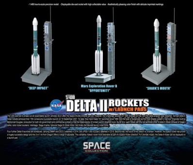 Dragon Space 56243 Delta 2 Rocket Launch Pad Deep Impact Exploration 1/400 Model 