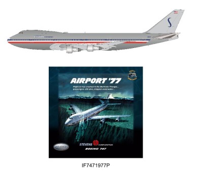 Airport 77 Boeing 747 Stevens Corporation N23S Polish With Stand  IF7471977P InFlight 200