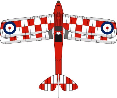 De Havilland DH.82A Tiger Moth – No. 32 Squadron, K2585 72TM005 1:72