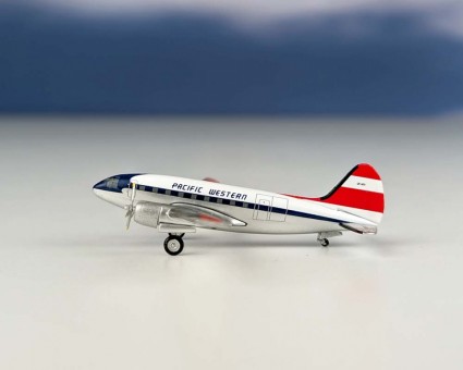 Pacific Western C-46 Commando CF-HYI AeroClassics AC411184 Scale 1:400