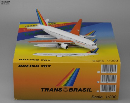 TransBrasil B767-300 Orange PT-TAB Scale 1:200