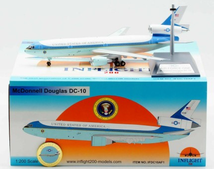US Air Force One DC-10 McDonnell Douglas C-10 proposed presidential Raymond Loewy livery 11030 tail number InFlight IFDC10AF1 scale 1:200