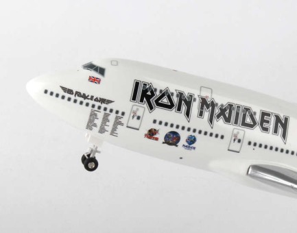Iron Maiden Tour 2016 747-400 Reg# TF-AAK Piloted by Bruce Dickinson with stand and gears Skymarks SKR899 Scale 1:200