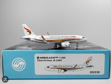 Tibet Airlines Airbus A319-153N B-329H Die-Cast Panda Models 202239 Scale 1:400