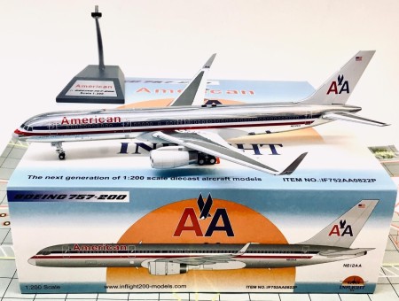 American Airlines Boeing 757-200 N612AA Polished With Stand InFlight IF752AA0822P Scale 1:200