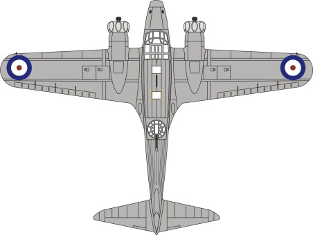 72AA002  oxford models Avro Anson Mk.I – No. 217 Squadron, RAF Coastal Command, World War II 