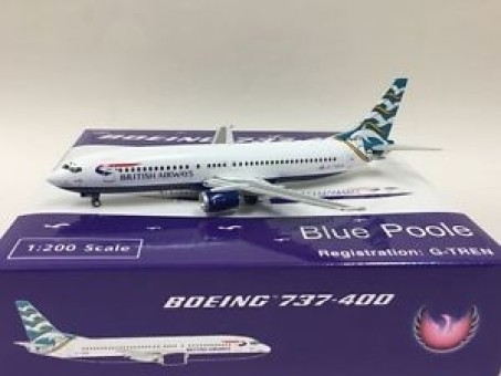 Sale! British Airways Boeing 737-400 G-TREN Blue Poole Phoenix 20048 scale 1:200