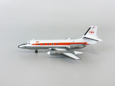 Polished TWA Lockheed JetStar L-1329 Reg# N7961S With Stand IF1400716 Scale 1:200