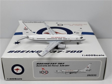 Royal Australian Airforce Boeing 737-7DT BBJ Australia A36-001 Die-Cast Panda 202233 Scale 1:400