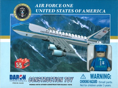 55 Presiden Piece Air Force One Airplane Jet and Action Figure BL222 by Best-Lock