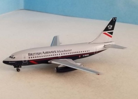 British Airways Boeing 737-200 G-BGDE Manchester AeroClassics AC442108 scale 1:400