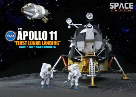 Apollo 11 "First Lunar Landing" , CSM + Lunar Module "Interpid" + Astronauts