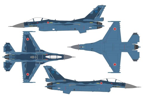 Avion Hobby Master HM HA2705 Mitsubishi F-2A JASDF 6e Hikotai Air Combat Meet 1/72