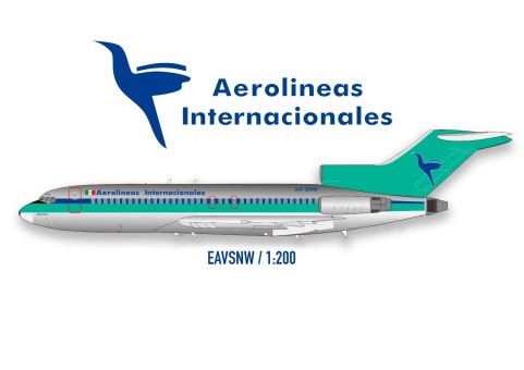 Aerolineas Internacionales (Mexico) Boeing 727-173C XA-SNW 'Jojutla' El Aviador/InFlight EAVSNW Scale 1:200