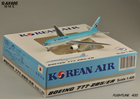 JCwings Korean Air B777-200 Big Titles ezToys - Diecast Models and