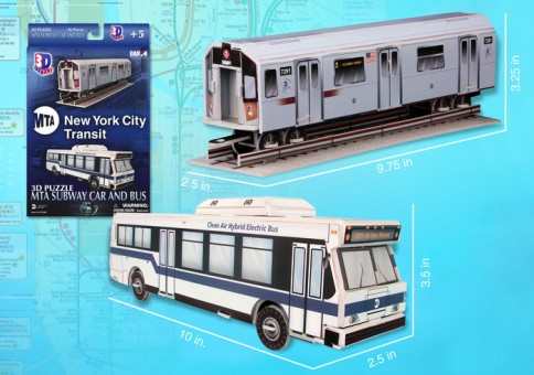 Mta 3D Puzzle Bus/Subway Car CF250H