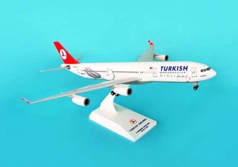 Turkish A340-300 W/GEAR Scale 1:200 SkyMarks SKR357