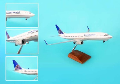 Continental 737-800 W/GEAR & Wood Stand