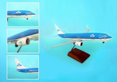 KLM 737-800 W/GEAR & Wood Stand