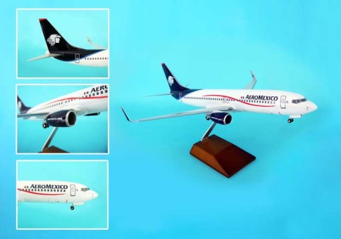 Aeromexico 737-800 W/GEAR & Wood Stand