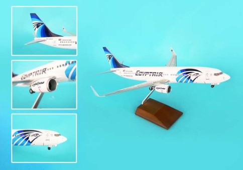 Egyptair 737-800 W/WOOD Stand & Gear