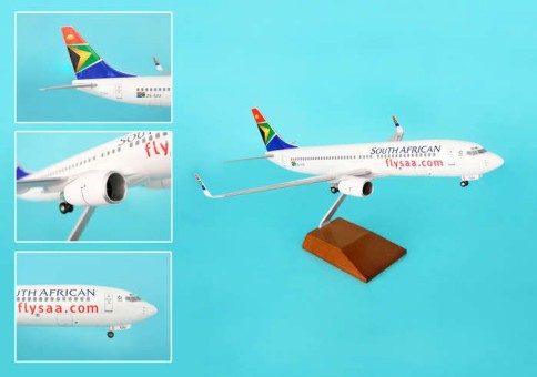 South African 737-800 w/ wood Stand & Gear