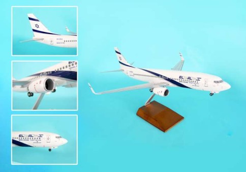 El Al 737-800 W/WOOD Stand & Gear