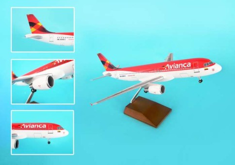 Avianca A320 W/WOOD Stand & Gear