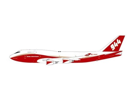 Flaps Down Global Super Tanker Services Boeing 747-400 N744ST Die-Cast JC Wings JC4GSTS910A Scale 1:400