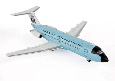 Braniff Bac 111-200 N1545  (Turquoise) JCWings JC2189 scale 1:200