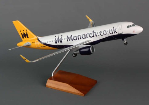 Skymarks  Monarch Airbus A320 W/Wood Stand & Gear, SKR8315 1:100