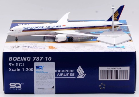 Singapore Airlines Boeing B787-10 Reg: 9V-SCJ L2039 SQ Wings 1:200