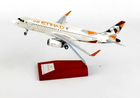 Etihad New Livery Airbus A320 Sharklets Registration A6-EJA JC Wings JC2ETD647 Scale 1:200 