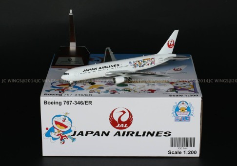 JC2JAL564 1-200 JAL Boeing 767-300 Doraemon With stand JC2JAL2564