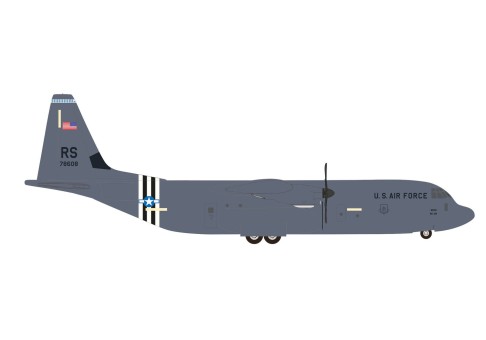 USAF C-130J-30  37TH AIRLIFT SQN RAMSTEIN HE537452 Herpa scale 1:500 