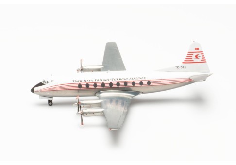 Turkish Airlines Vickers Viscount 700 TC-SES HE572866 Die-Cast Herpa Wings Scale 1:200