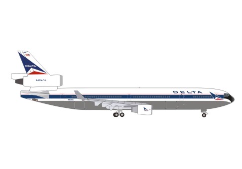 Delta McDonnell Douglas MD-11 HE537070 Die-Cast Herpa Wings  scale 1:500